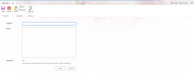 Open Discussion board